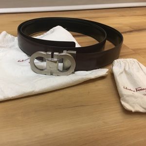 Salvatore Ferragamo 34” belt.